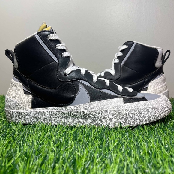 Nike Blazer Mid x sacai Black Grey White - Picture 7 of 8